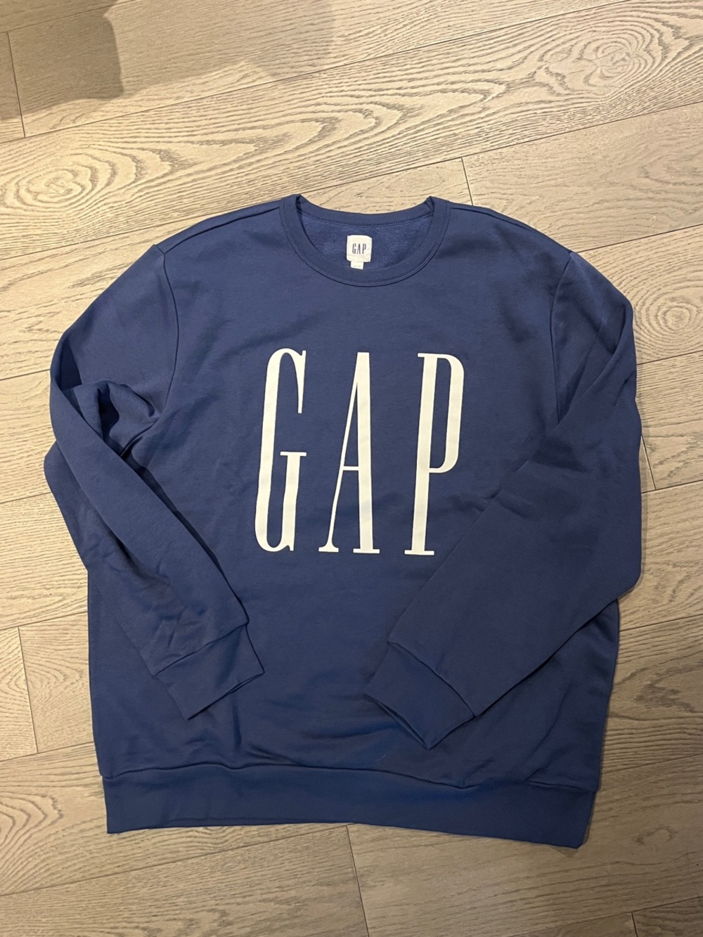 NWOT GAP Crewneck Sweatshirt in Deep Blue with White Logo